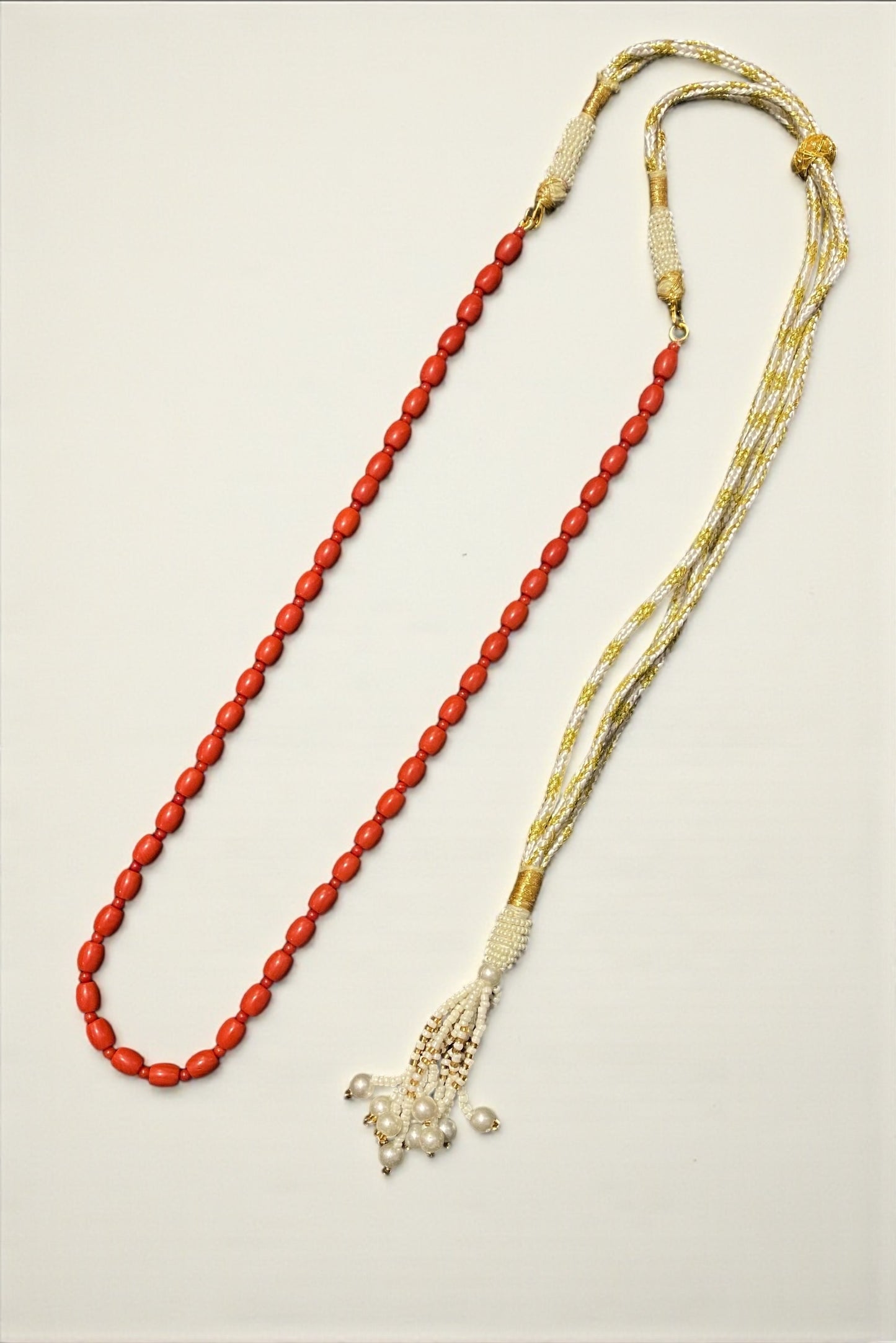 Red Coral Beaded Necklace