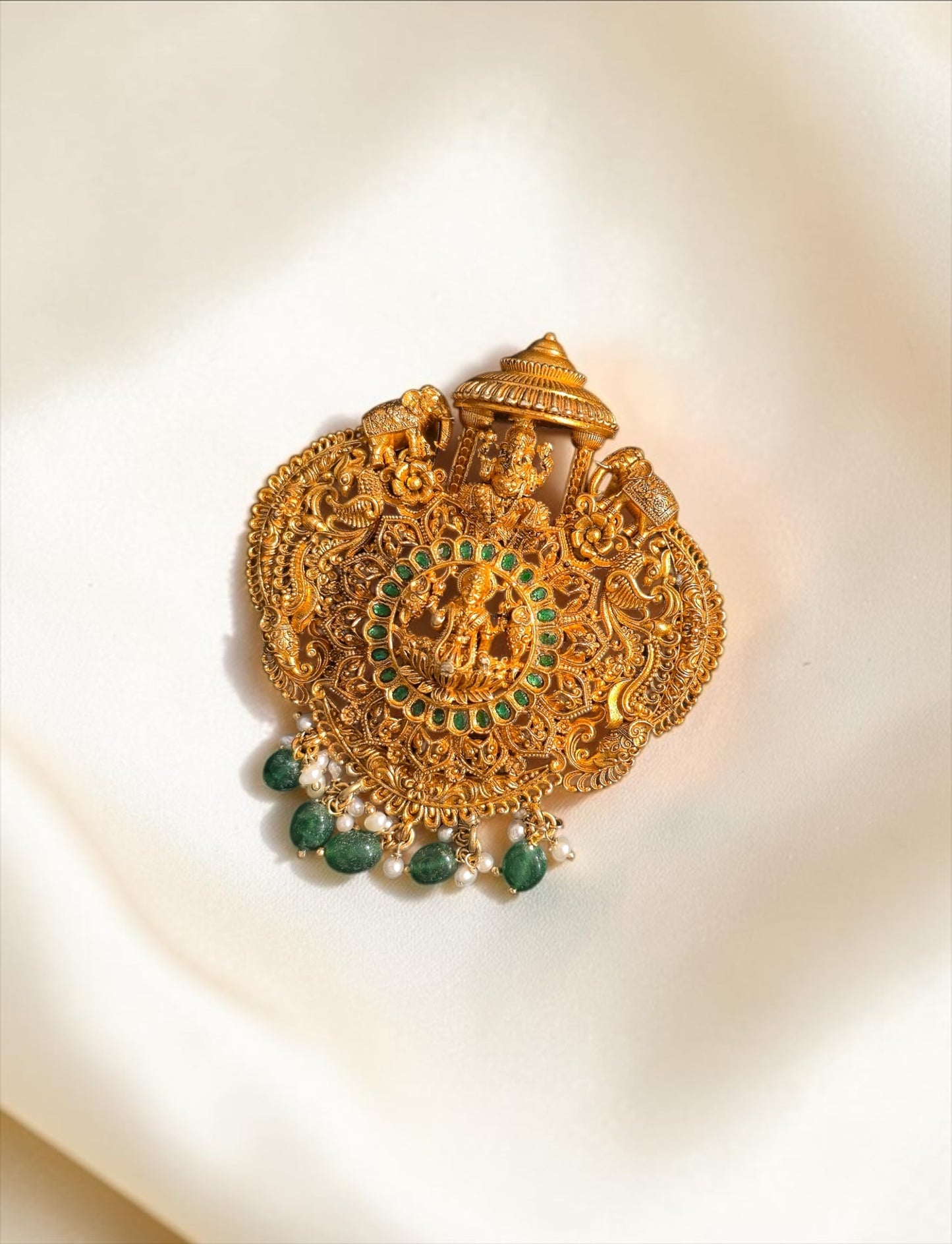 Lakshmi Ganesha Temple Nakshi Pendant
