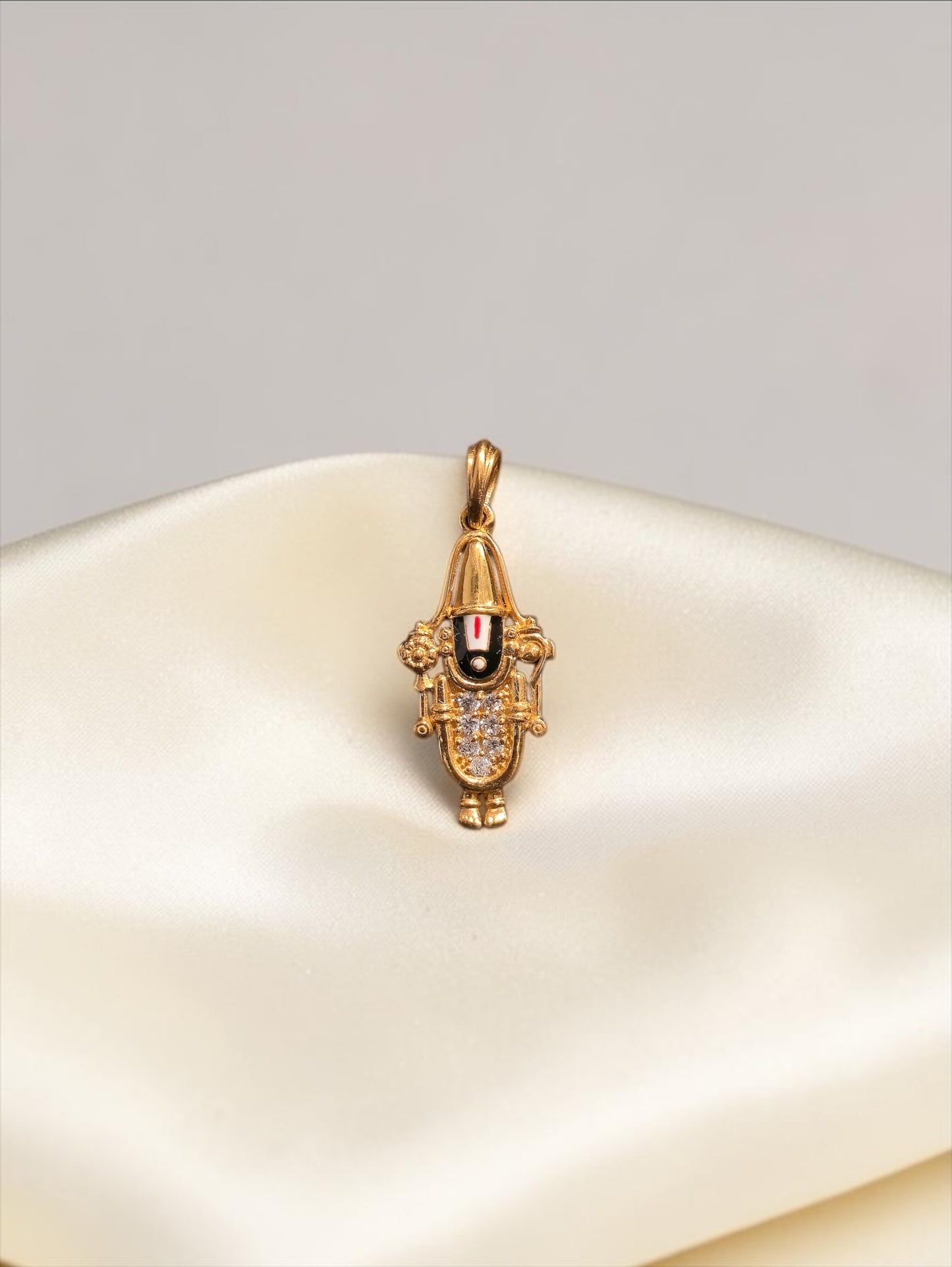 925 Silver Diamond look Tirupati Balaji Pendant