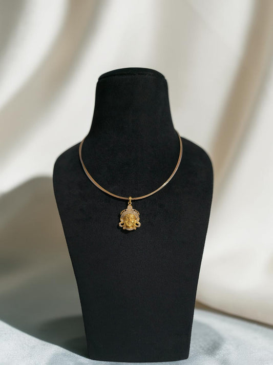 925 Silver Divine Shakti Diamond-Look Pendant