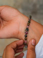 "925 Silver Multi-Colored Tourmaline Gemstone Bracelet"