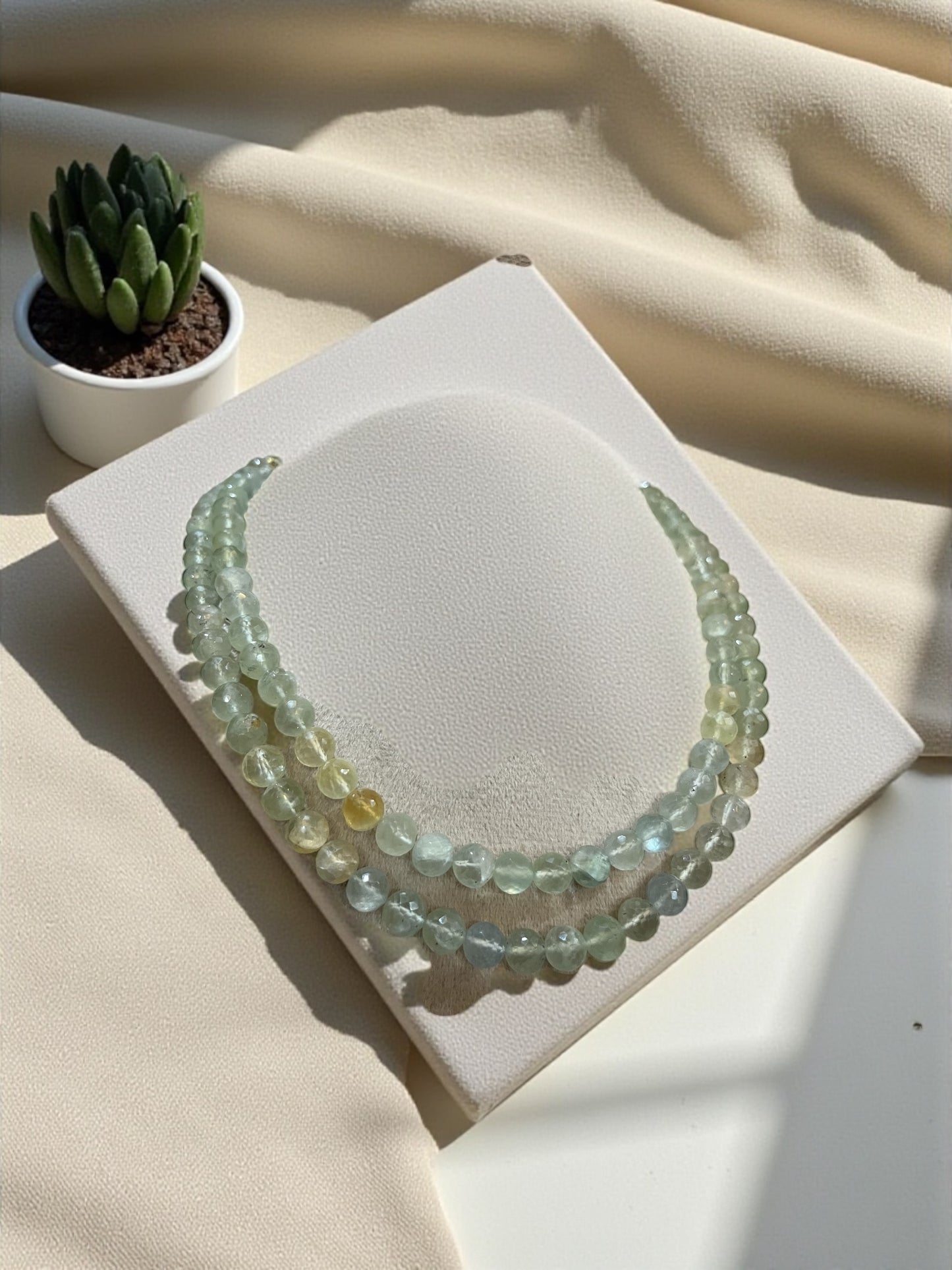 Green Fluorite Bead Necklace