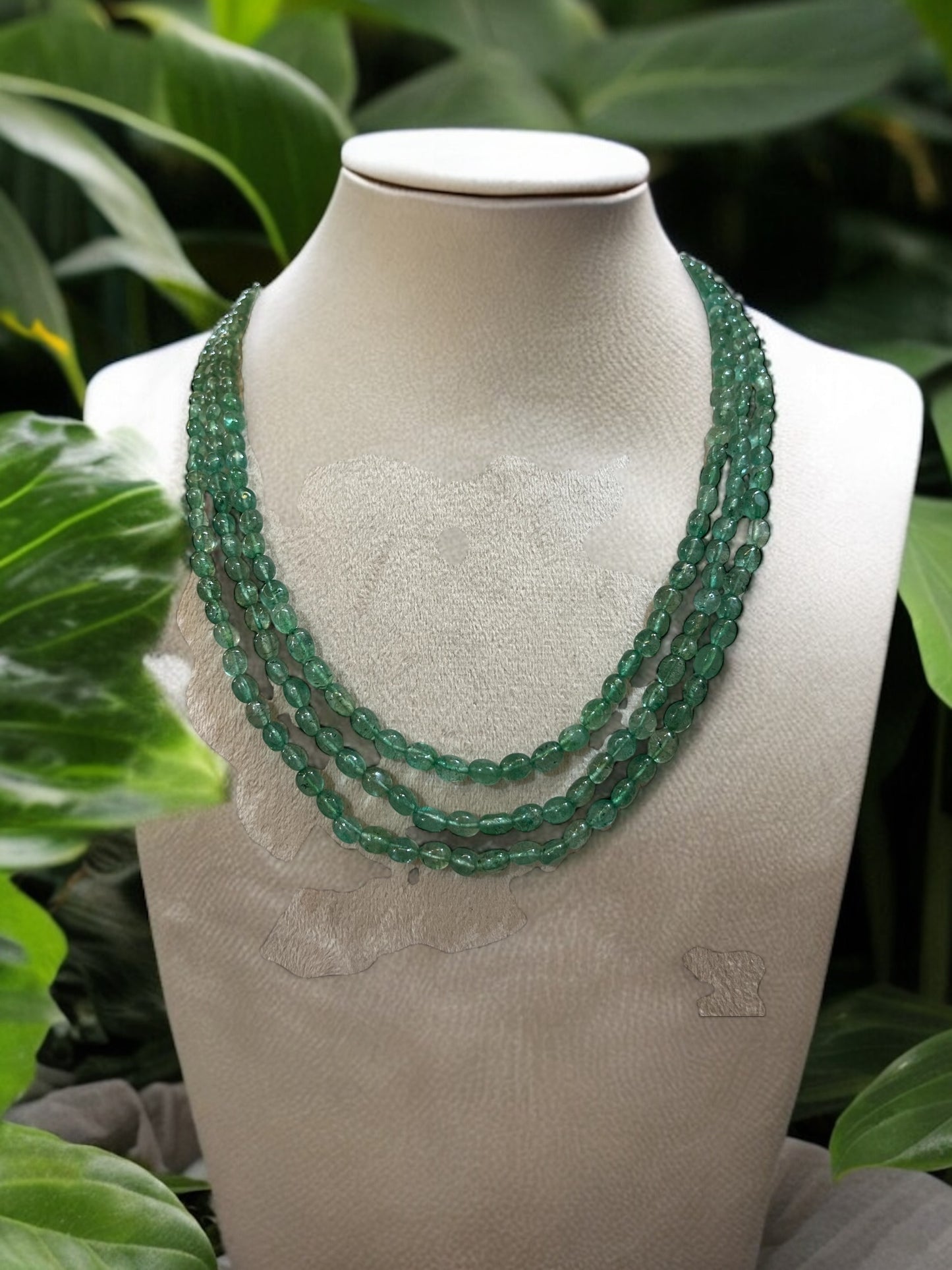 Emerald Gemstone Statement Necklace