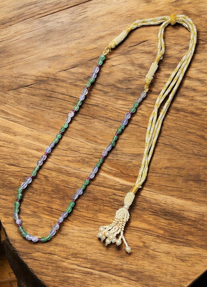 Two-Tone Gemstone Beaded Necklace