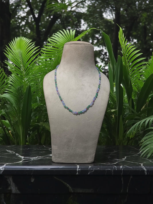 Two-Tone Gemstone Beaded Necklace