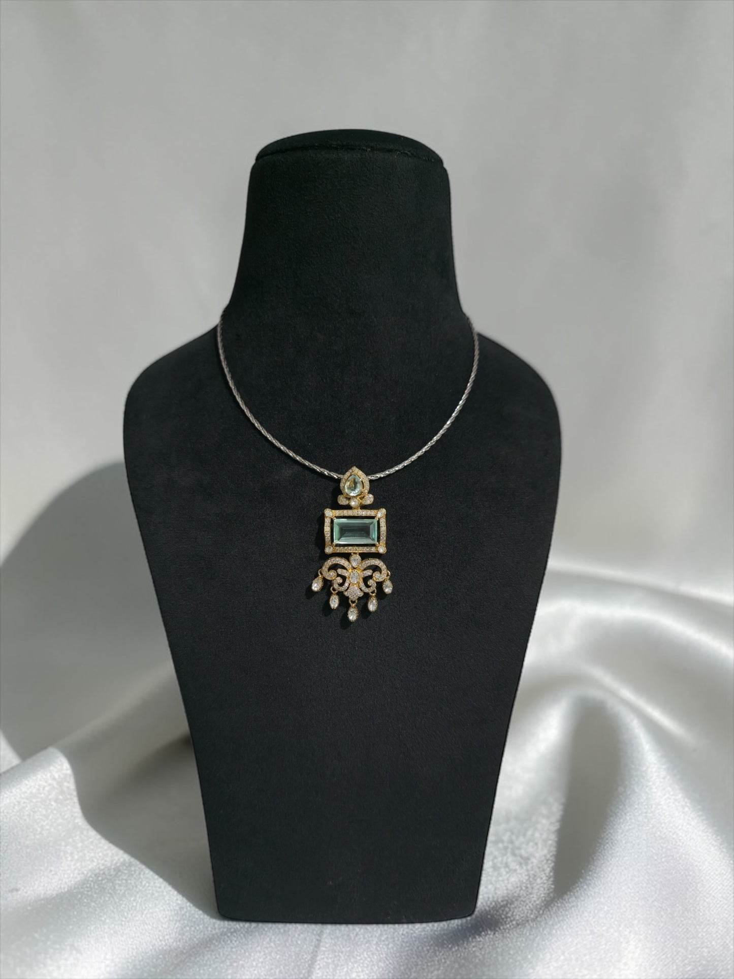 Celestia Emerald-Cut Pendant