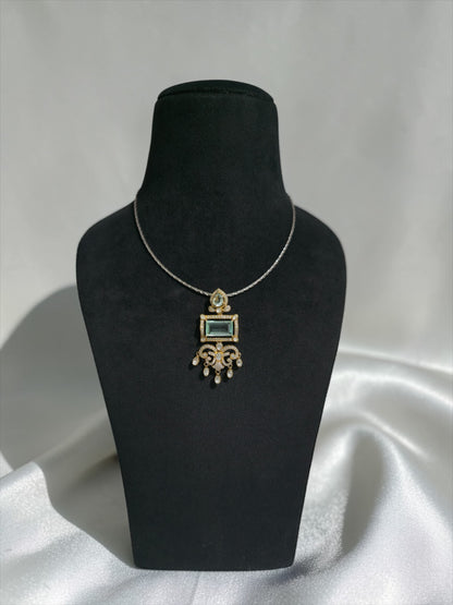 Celestia Emerald-Cut Pendant