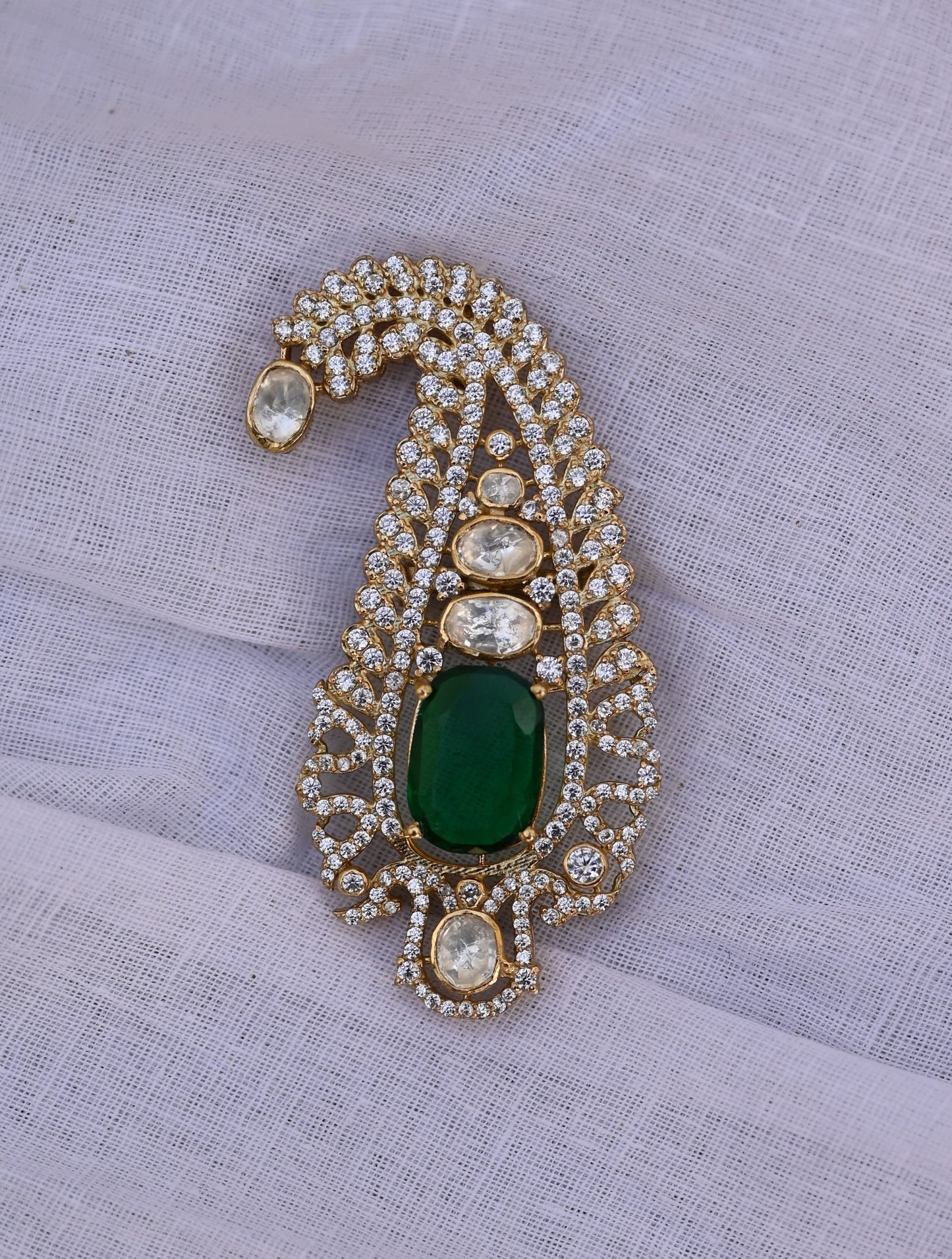 Virasat 925 Silver Brooch